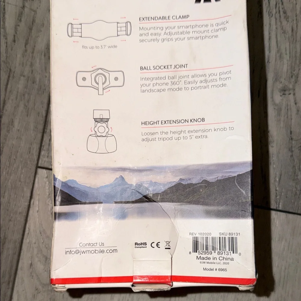 Black Grip Stabilizer -‎ Adjustable Smartphone Tripod